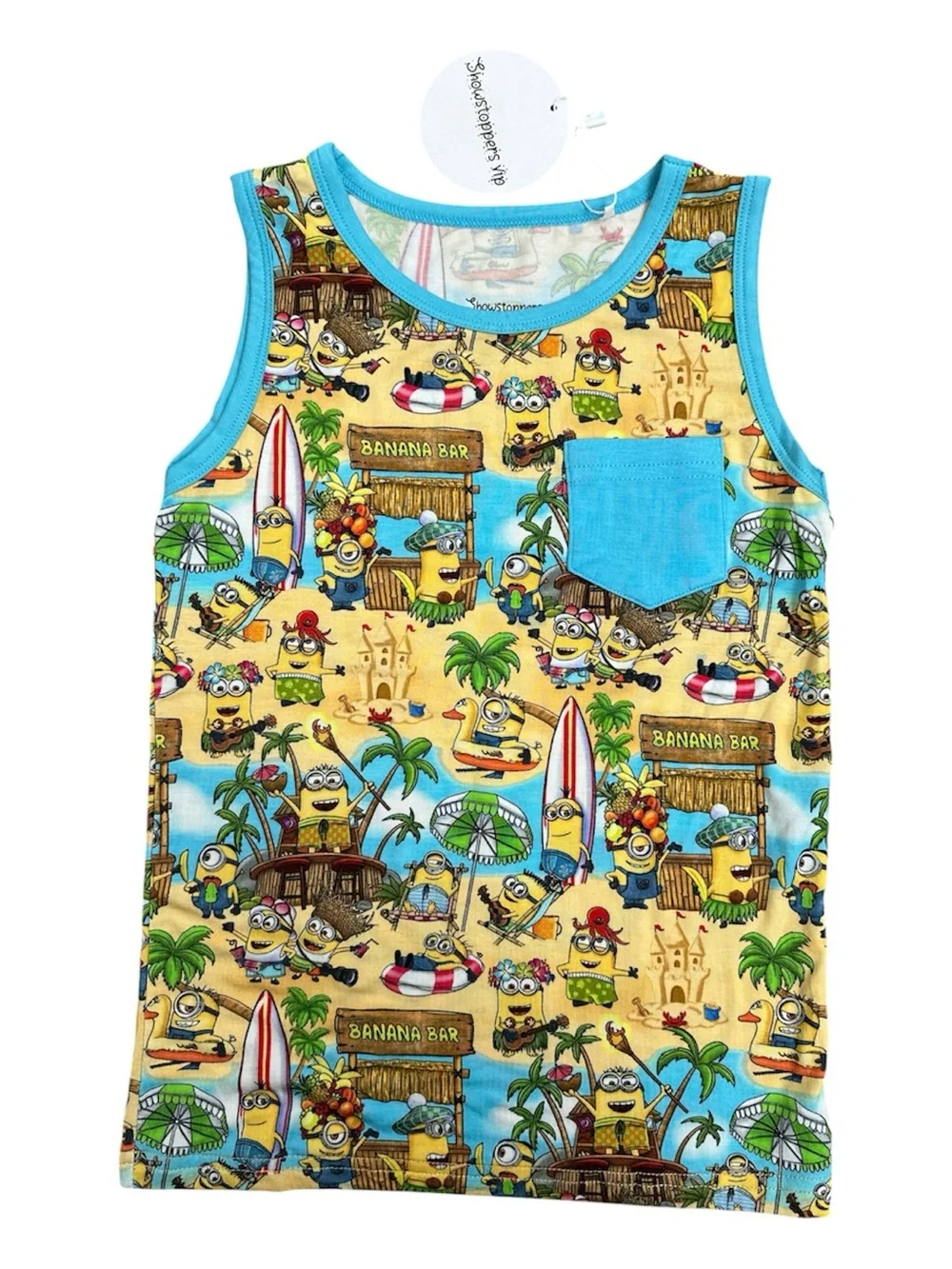 BAMBOO Minions Sz 4/5 Tank & Shorts Set Showstoppers- Like Little Sleepies
